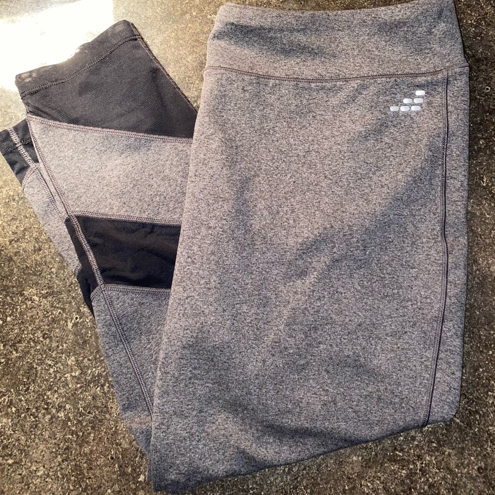BCG Grey leggings with mesh sections